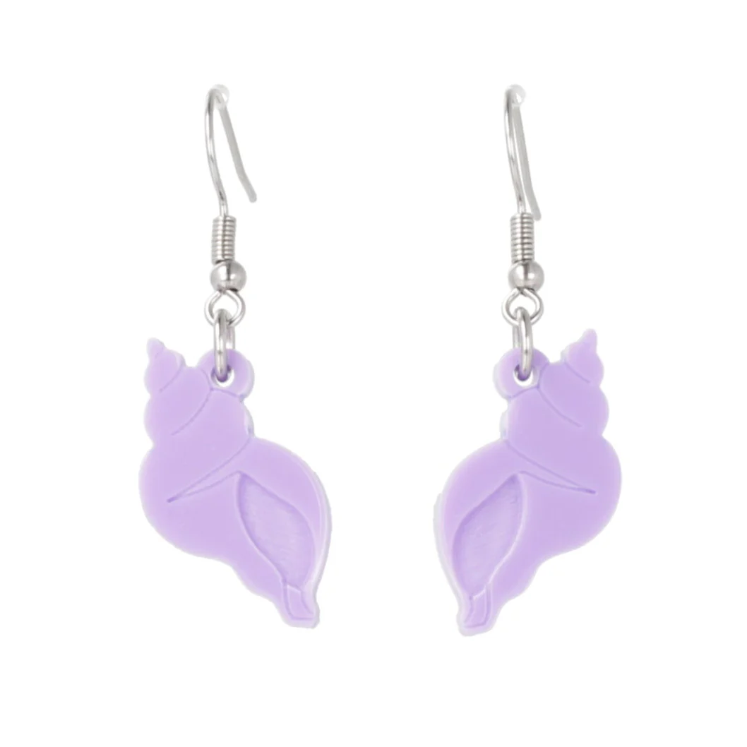 Shell Yeah Earrings (Lilac) - Image 8