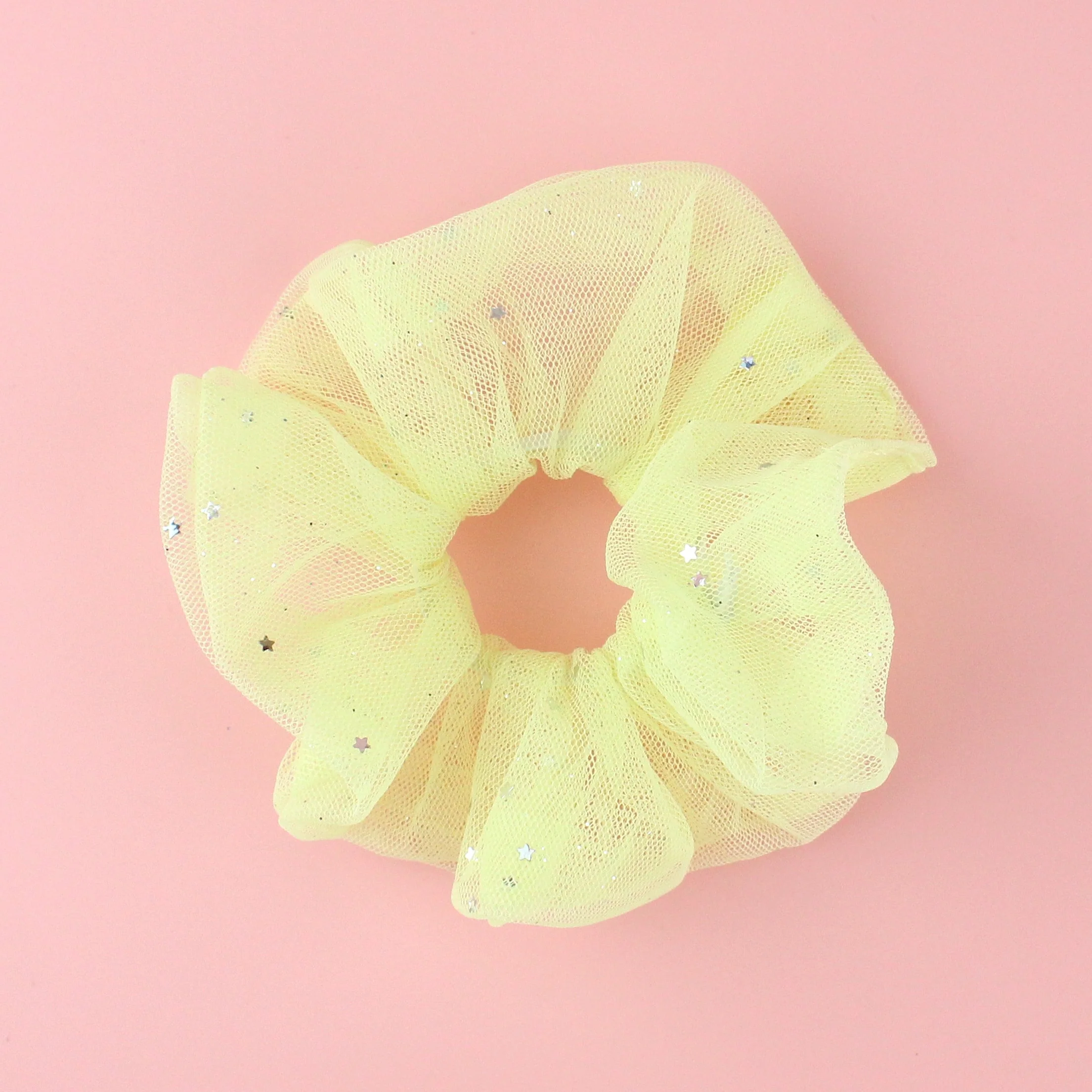 Sherbet Lemon Yellow Scrunchie