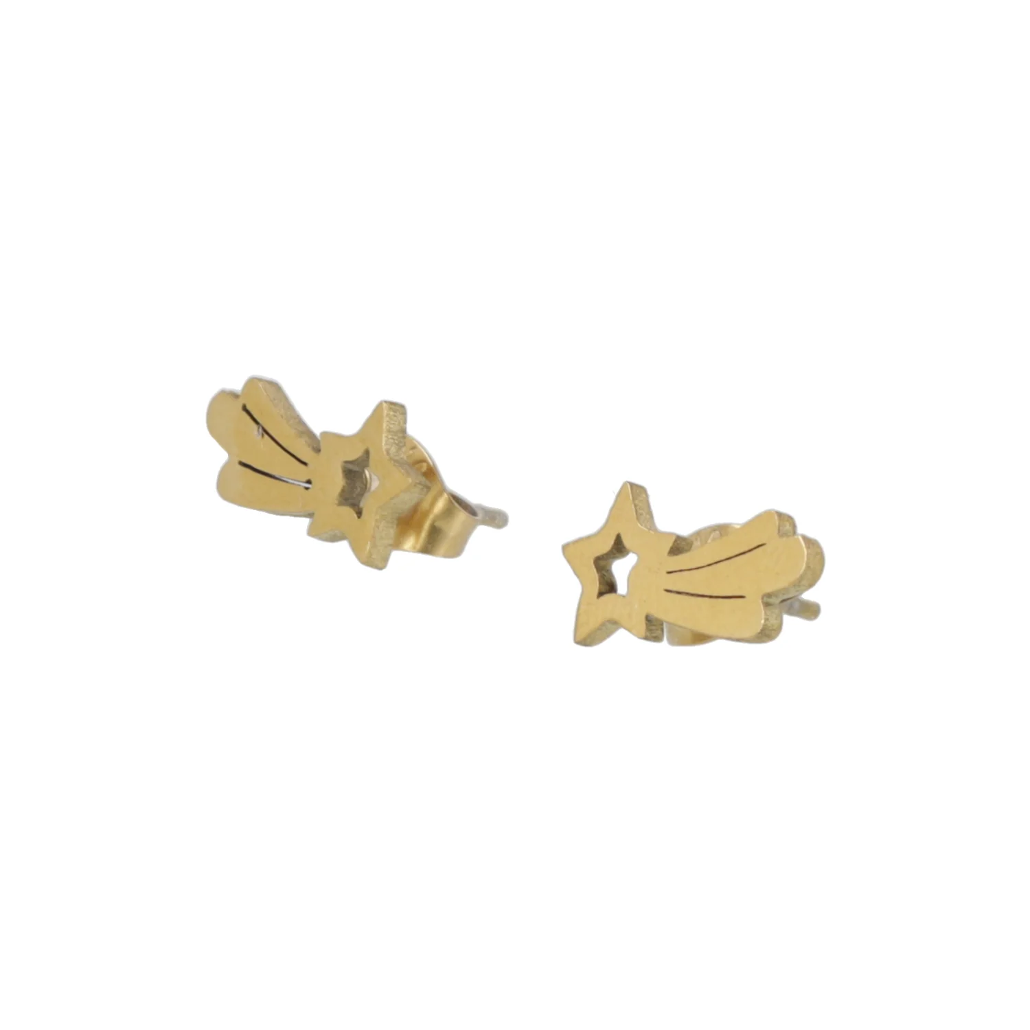 Shooting Star Stud Earrings (Gold Plated) - Image 4