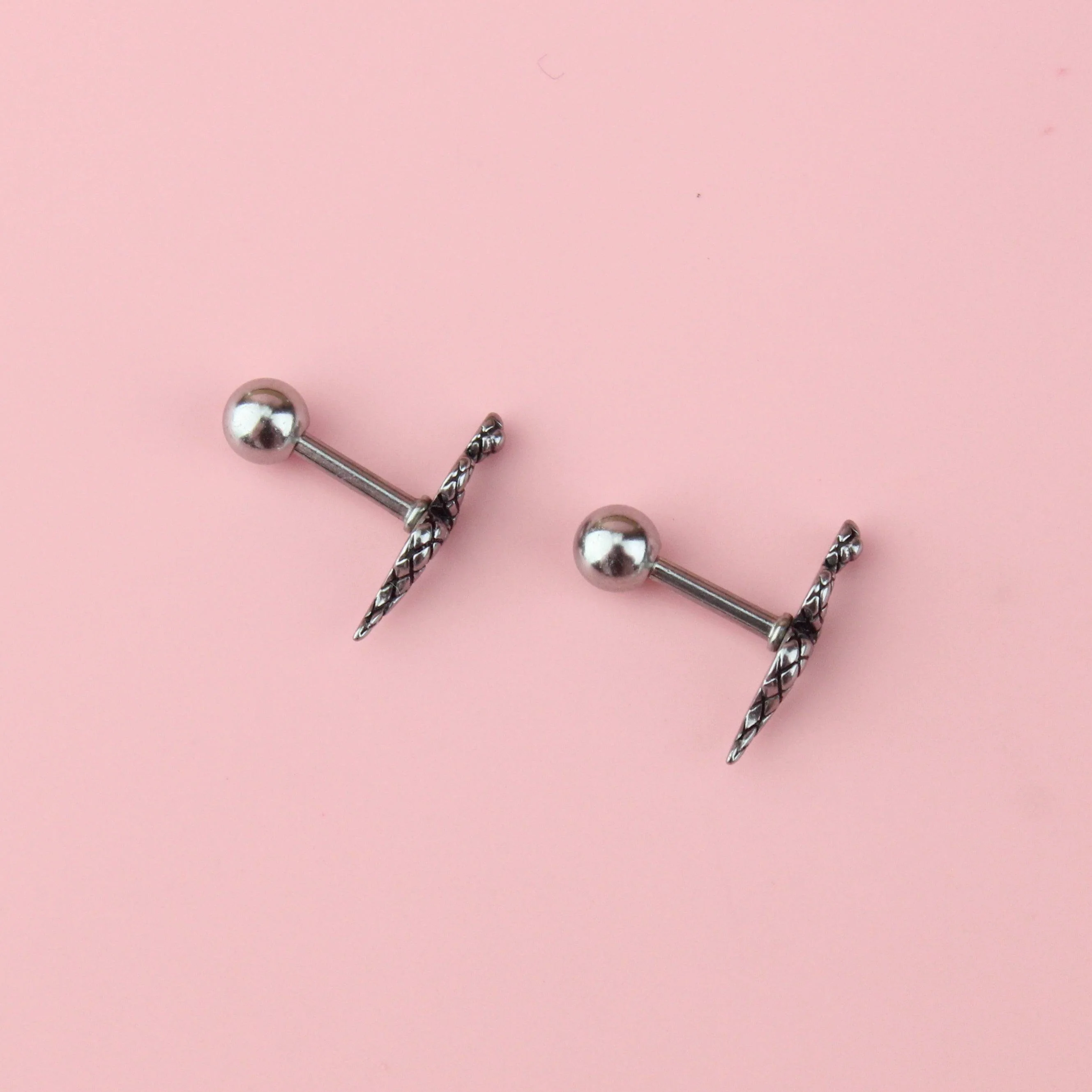 Snake It 'Till You Make It Stud Earrings - Image 3