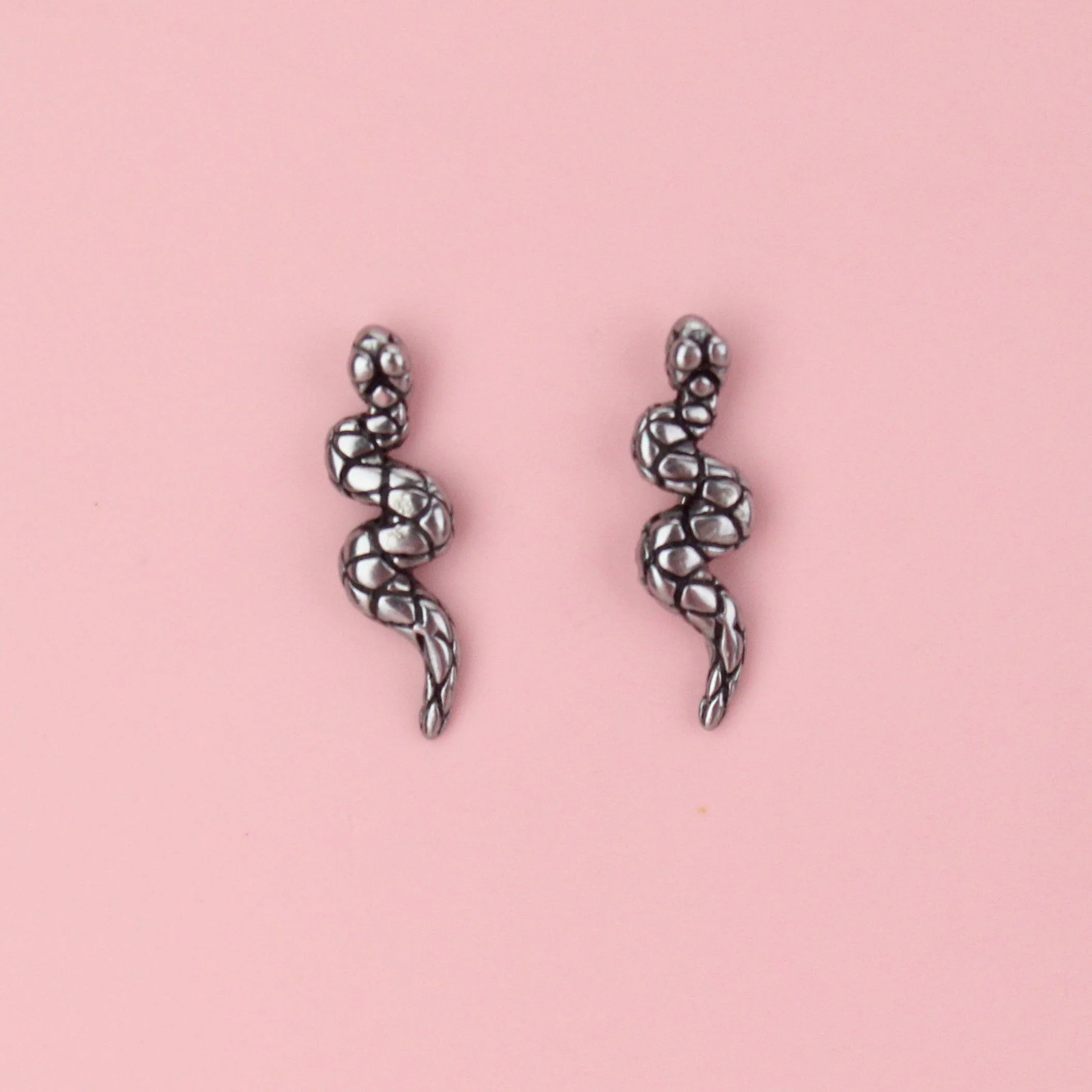 Snake It 'Till You Make It Stud Earrings - Image 4