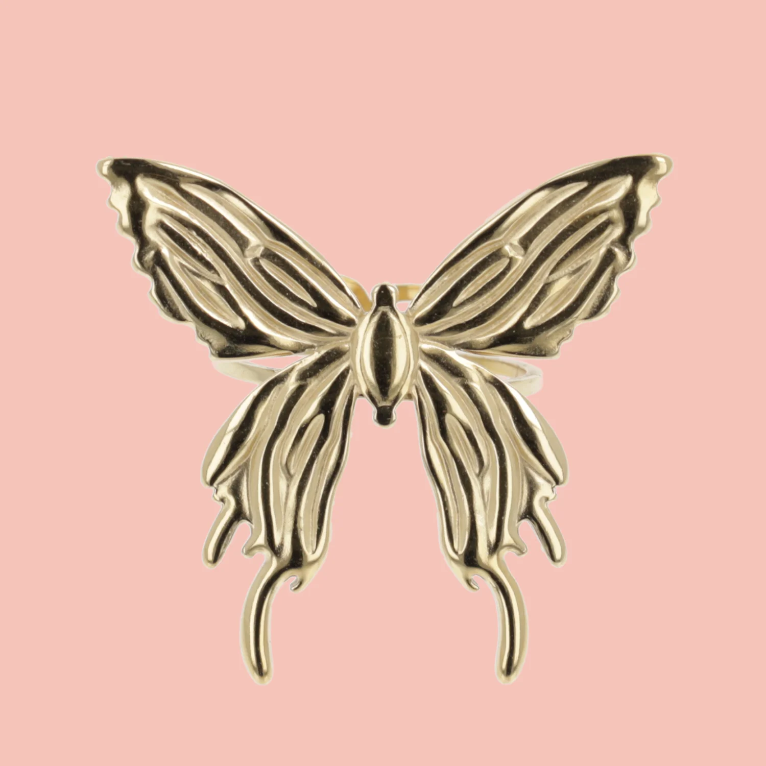 Social Butterfly Ring (Gold Plated)