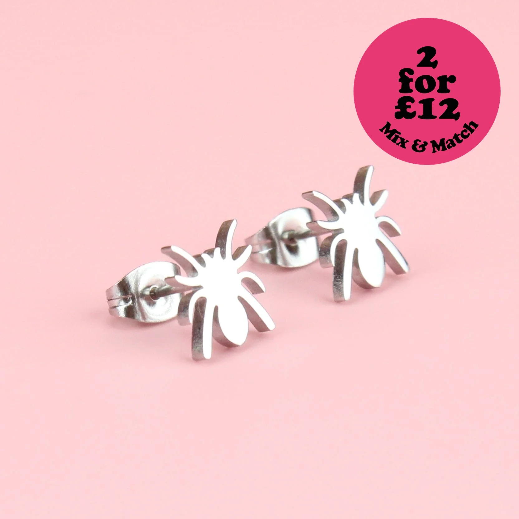 Spider Stud Earrings