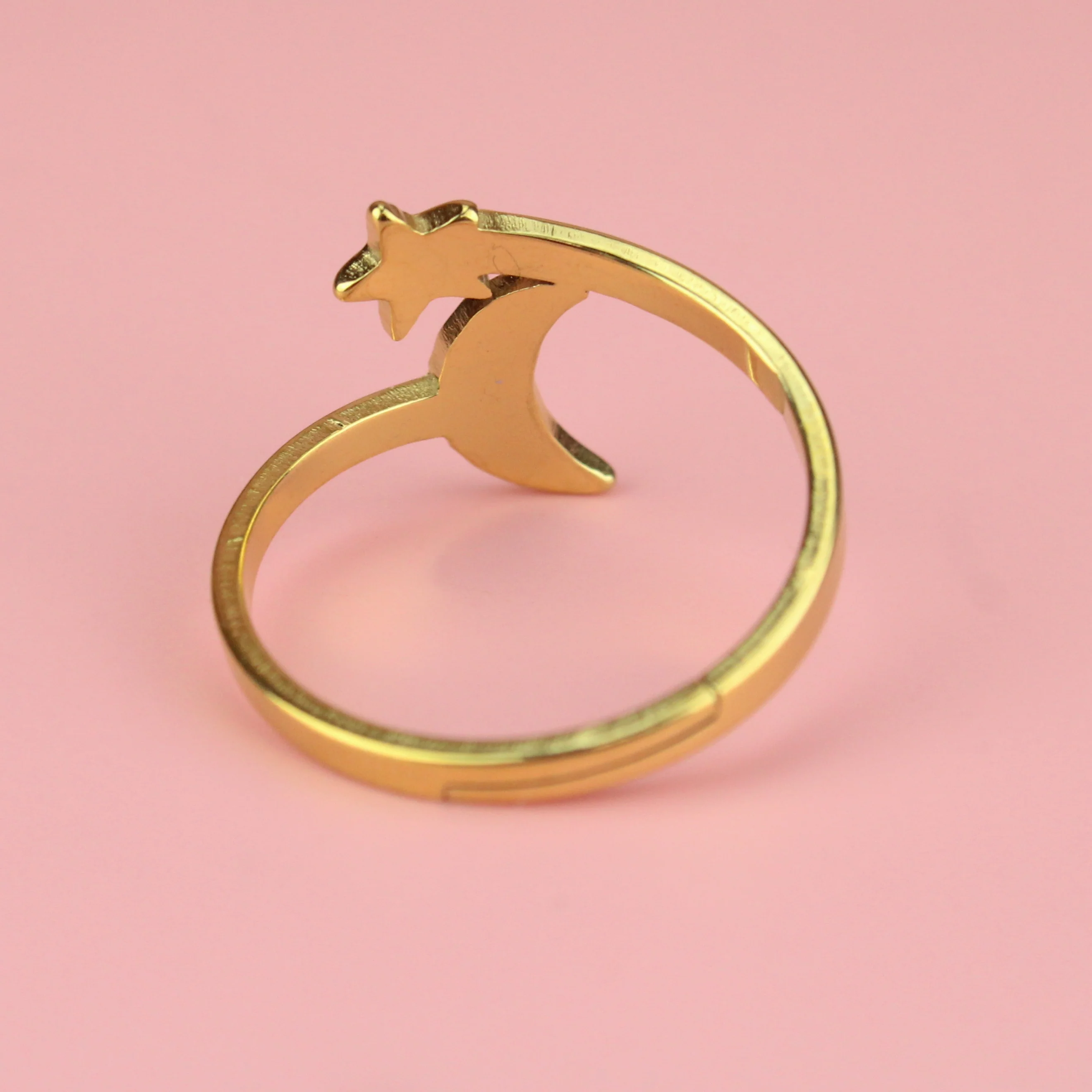 Star and Moon Ring (Gold Plated) - Image 3