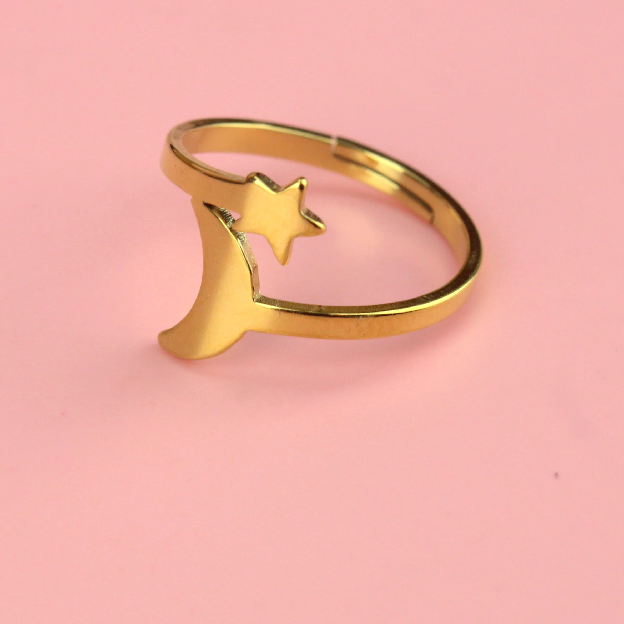 Star and Moon Ring (Gold Plated) - Image 4