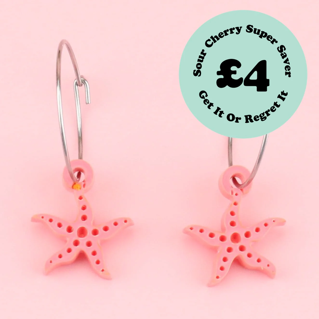 Starfish Hoop Earrings