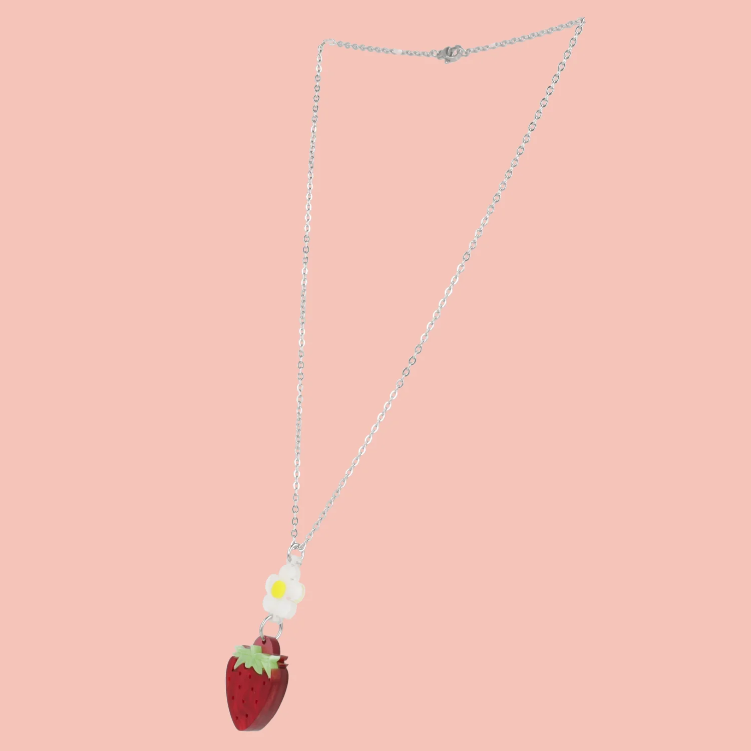 Strawberries On A Summer Evening' Pendant Necklace - Image 3