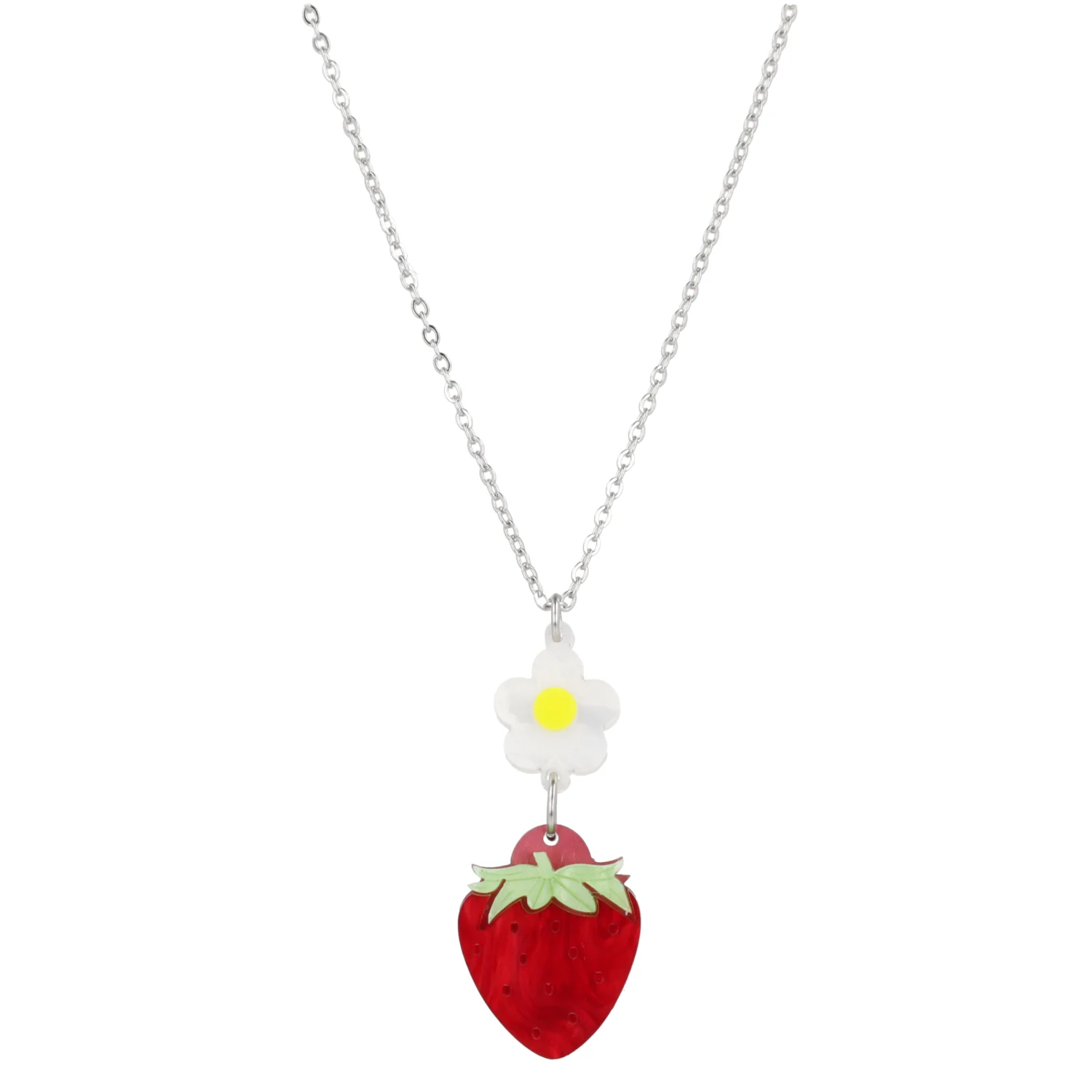 Strawberries On A Summer Evening' Pendant Necklace - Image 4