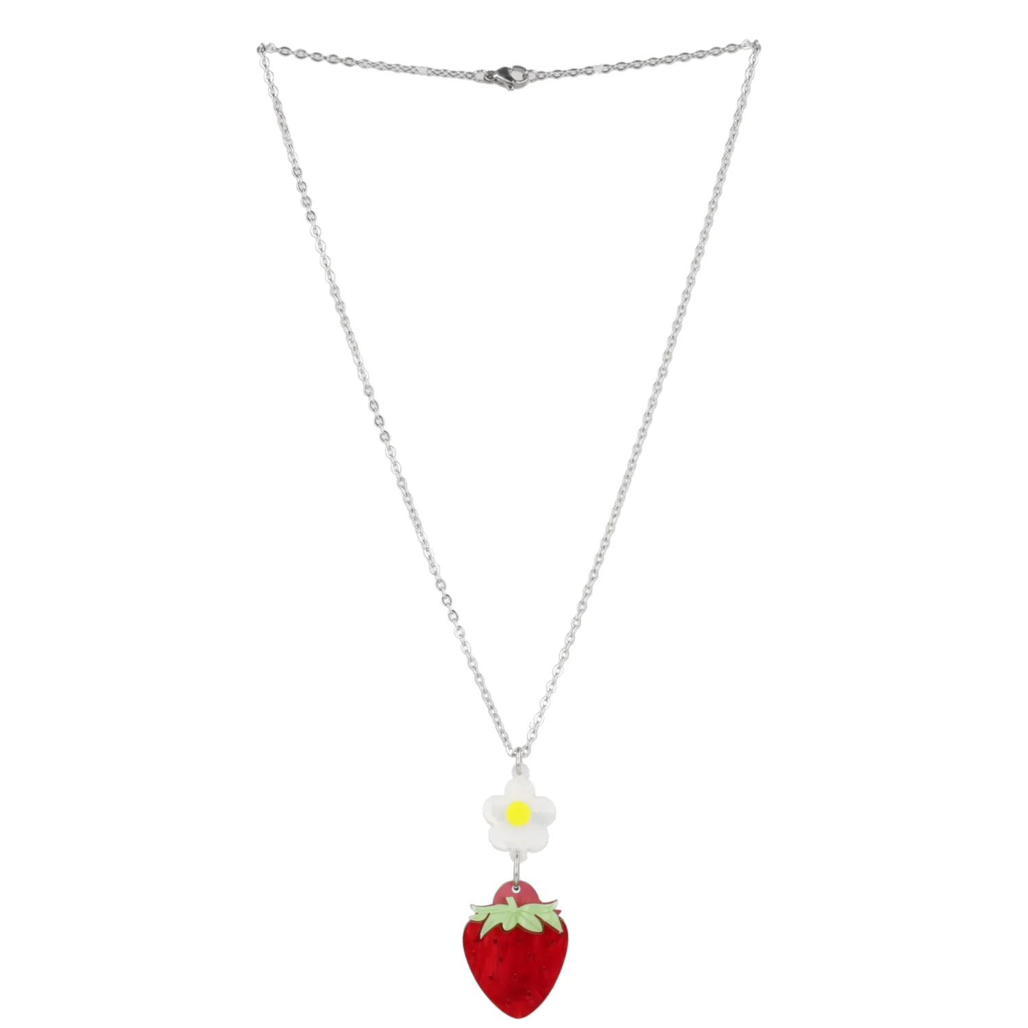 Strawberries On A Summer Evening' Pendant Necklace - Image 5