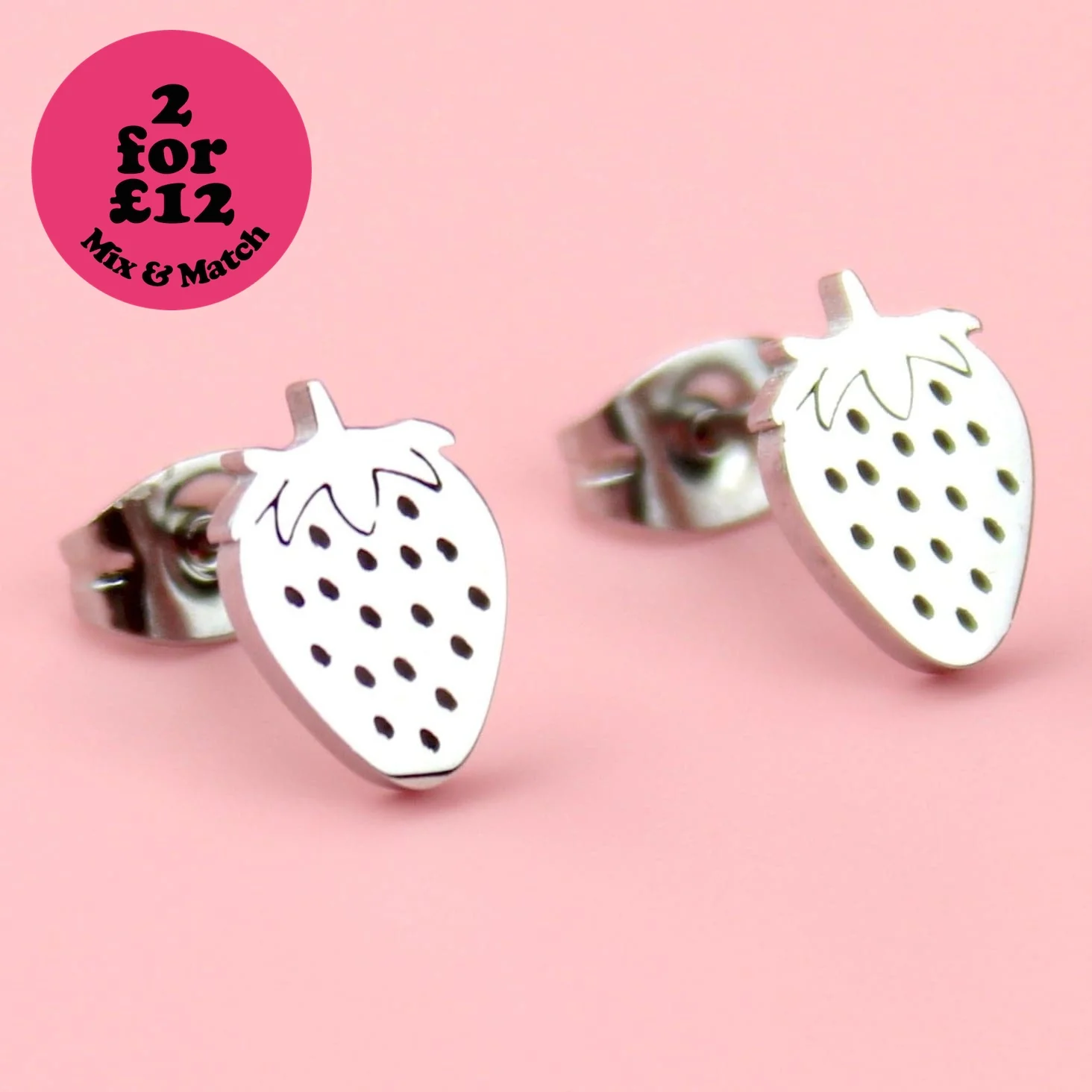 Strawberry Fields Forever Stud Earrings