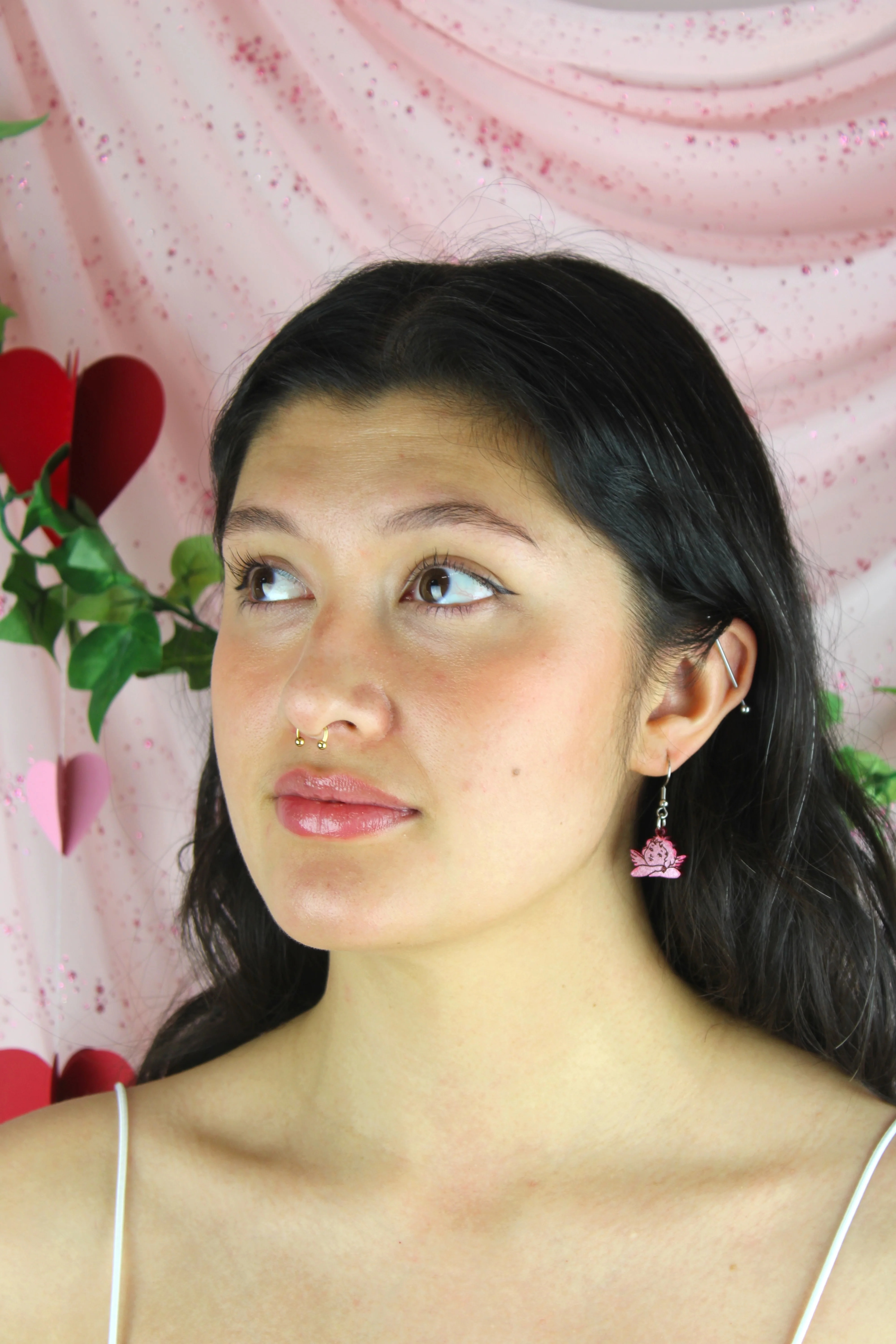 Stupid Cupid Earrings - Pink - Image 7