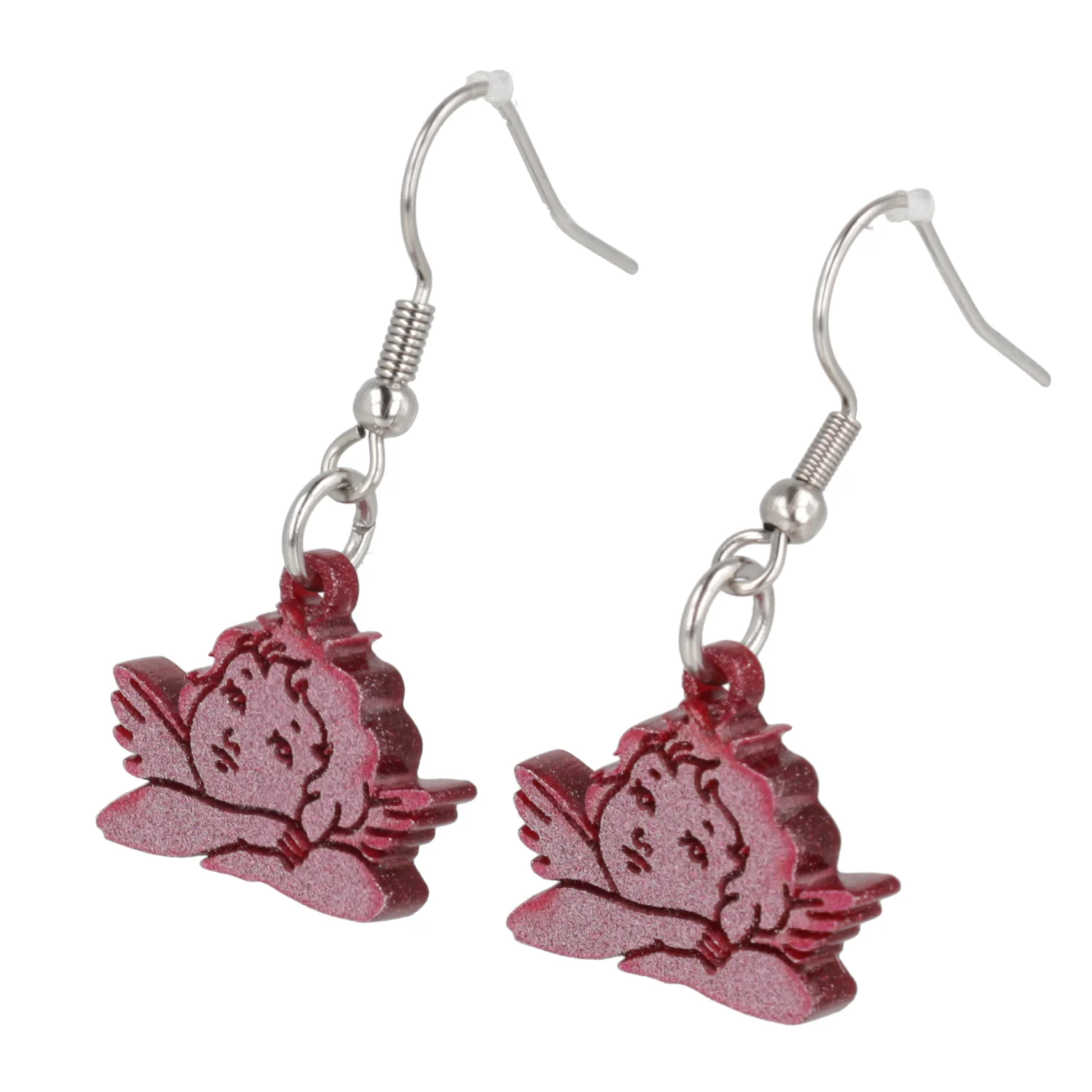 Stupid Cupid Earrings - Pink - Image 9
