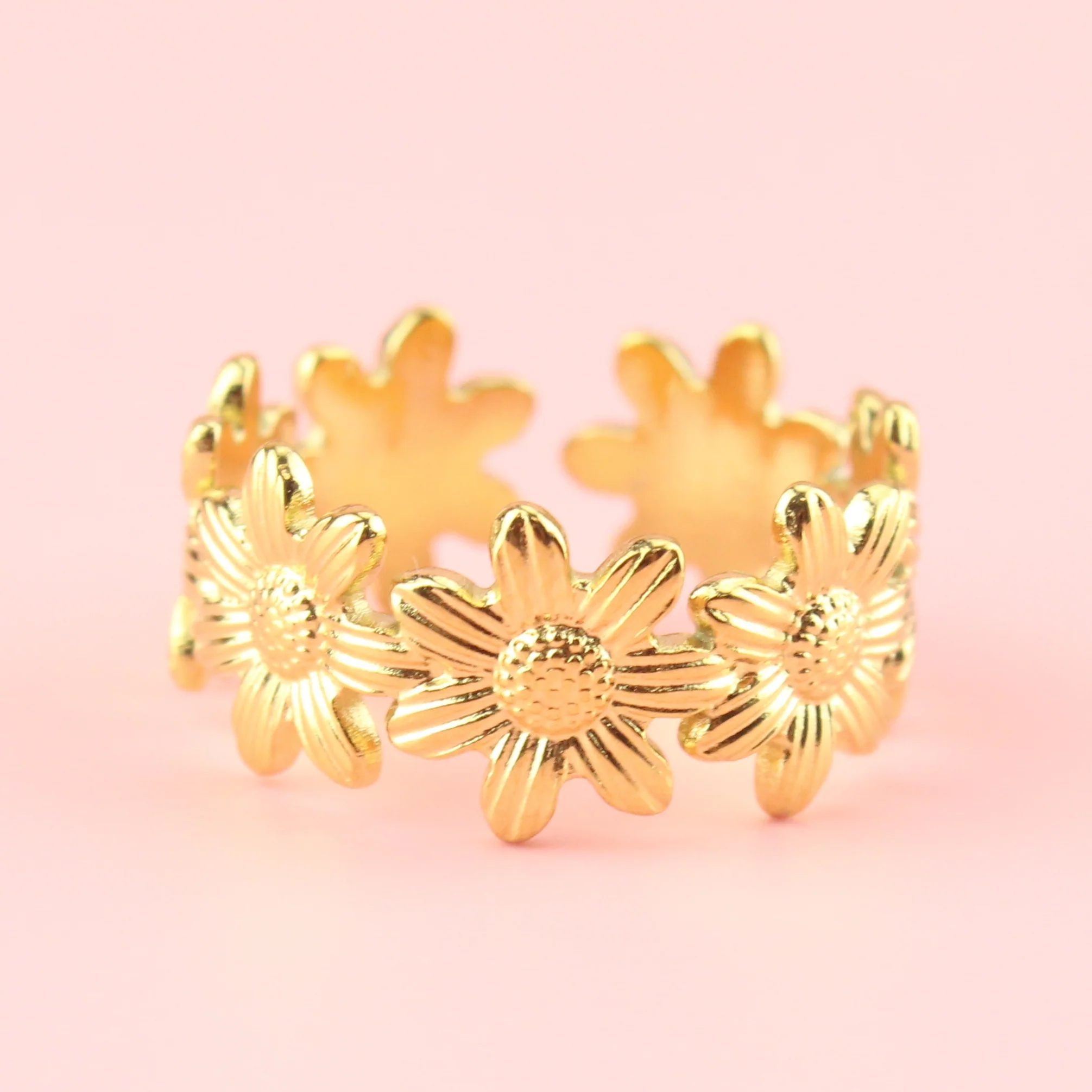 Sunflower Ring (Gold Plated)