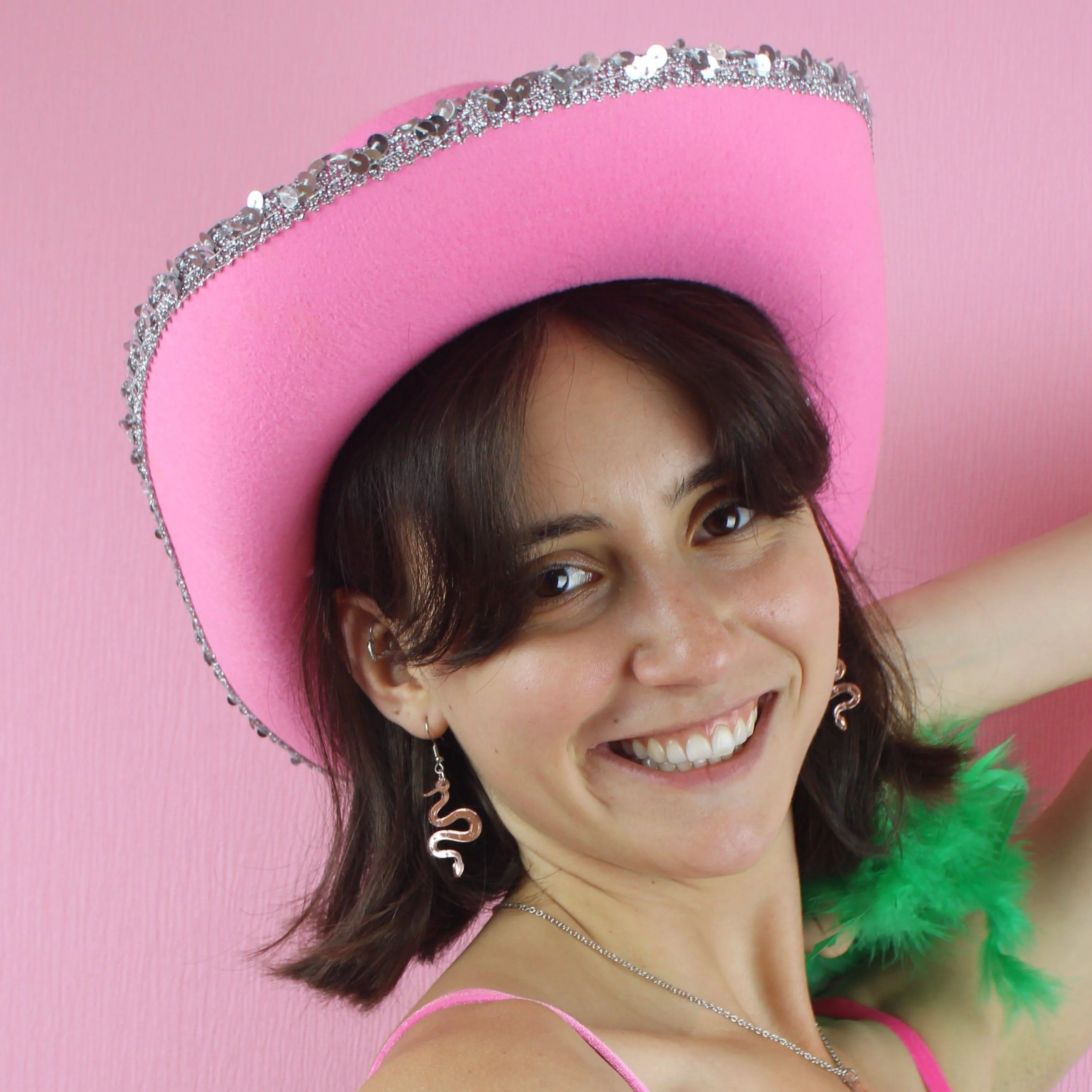 There's a Snake in My Boot Rose Gold Earrings - Image 3