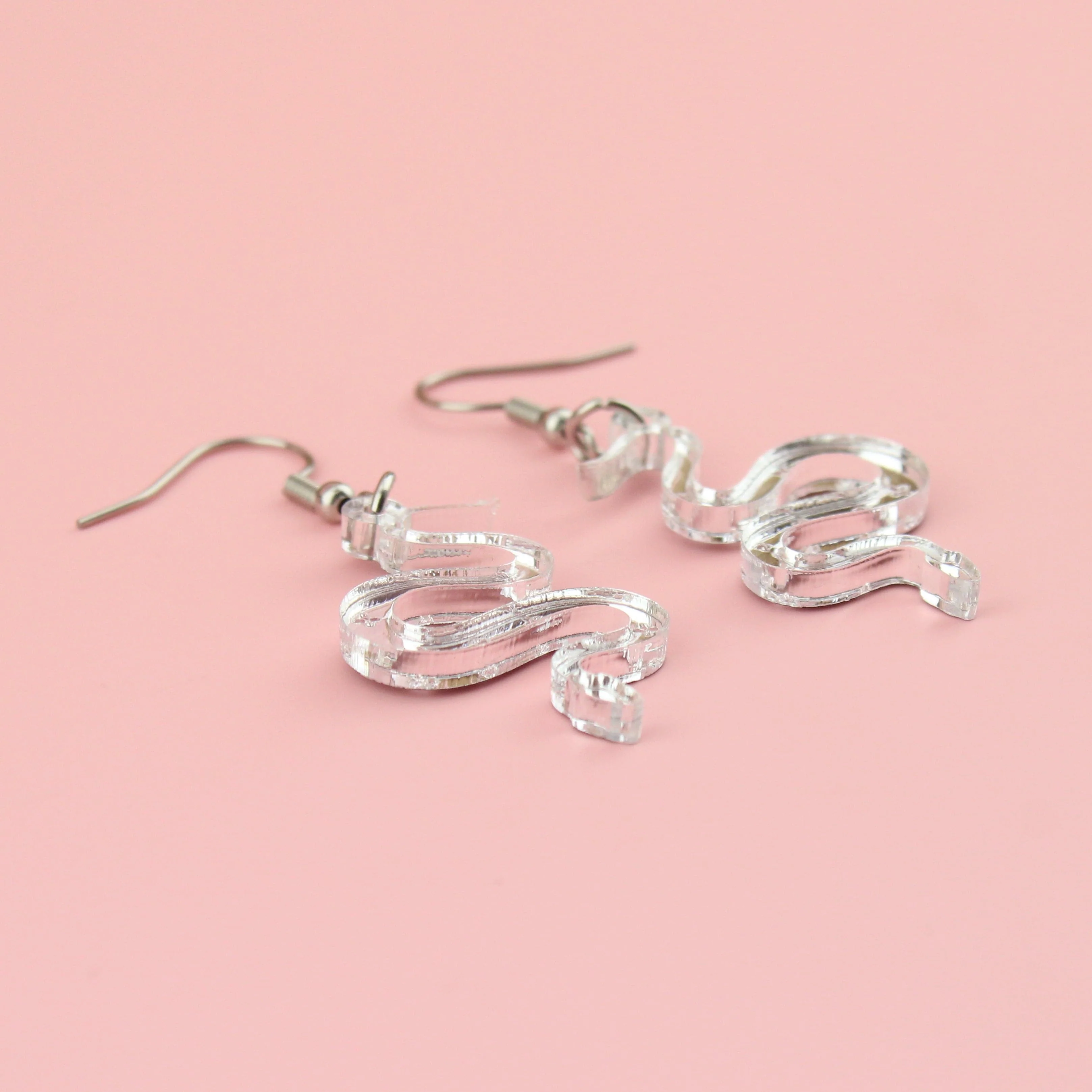 There's a Snake in My Boot Silver Earrings - Image 6