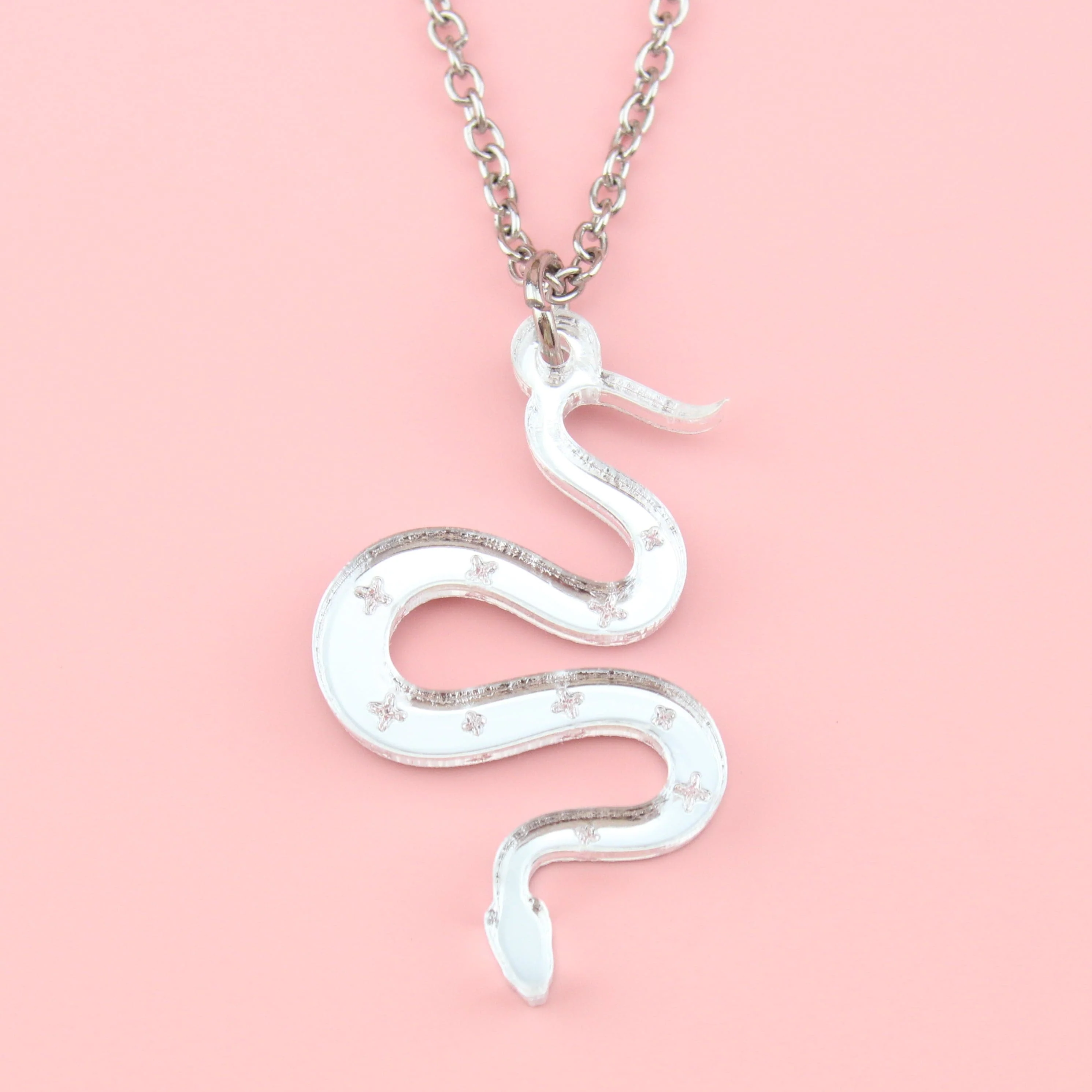 There's a Snake in My Boot Silver Necklace - Image 2
