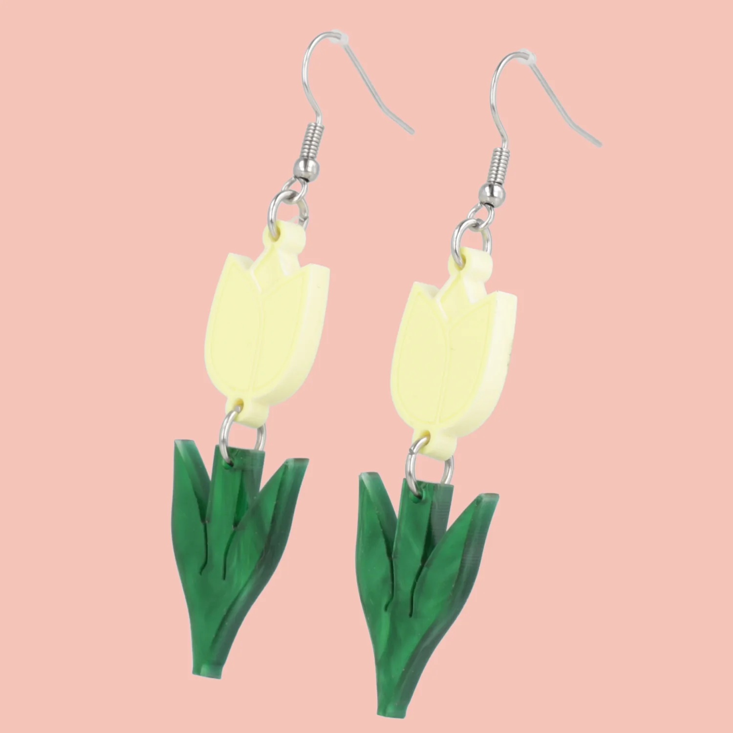 Tiptoe Through the Tulips Earrings (Yellow) - Image 4
