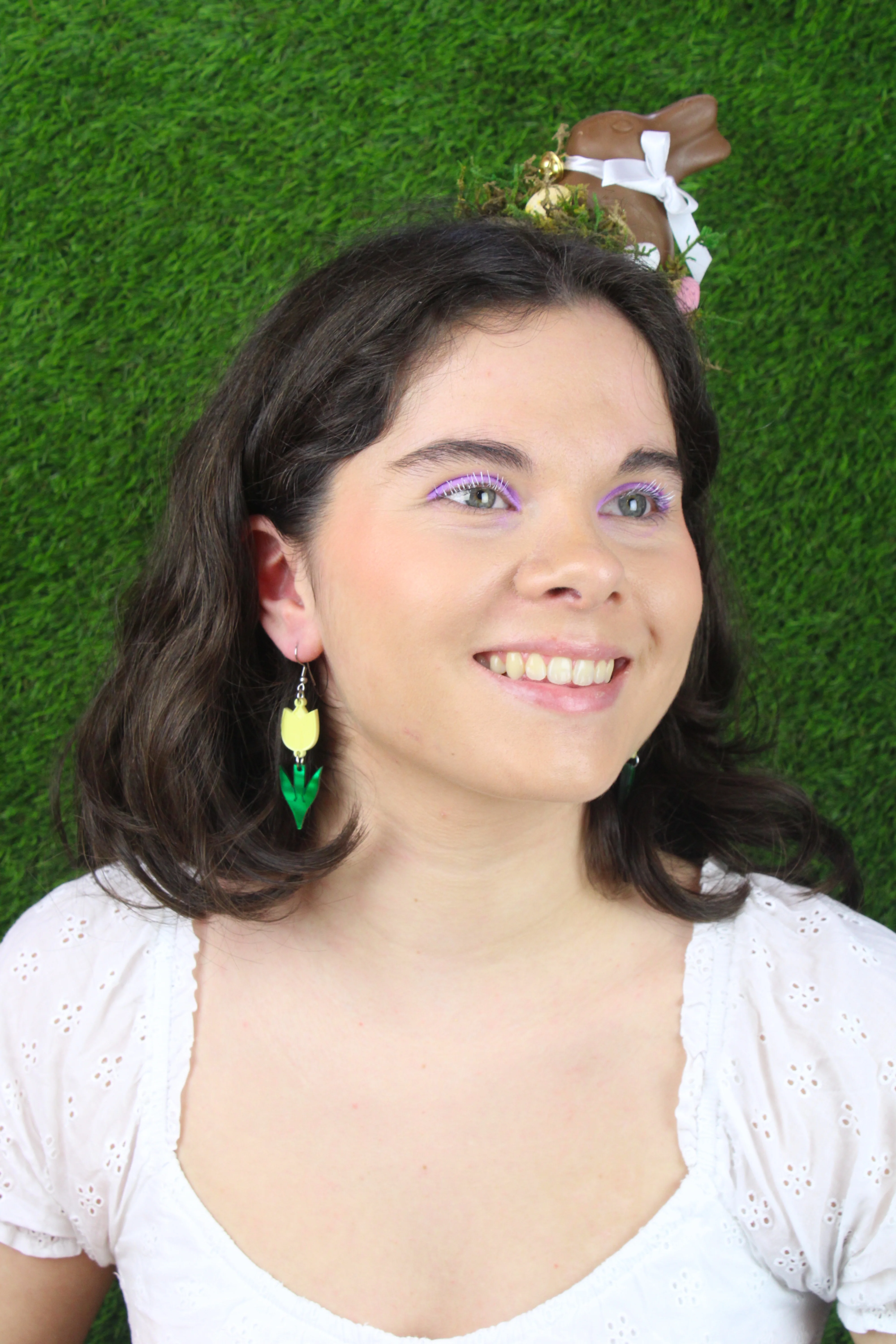 Tiptoe Through the Tulips Earrings (Yellow) - Image 5