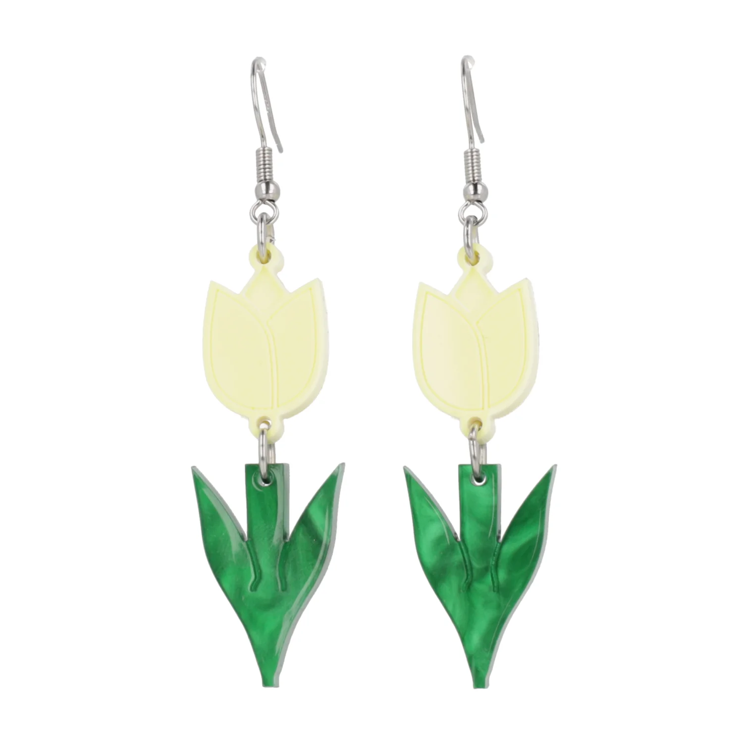 Tiptoe Through the Tulips Earrings (Yellow) - Image 6
