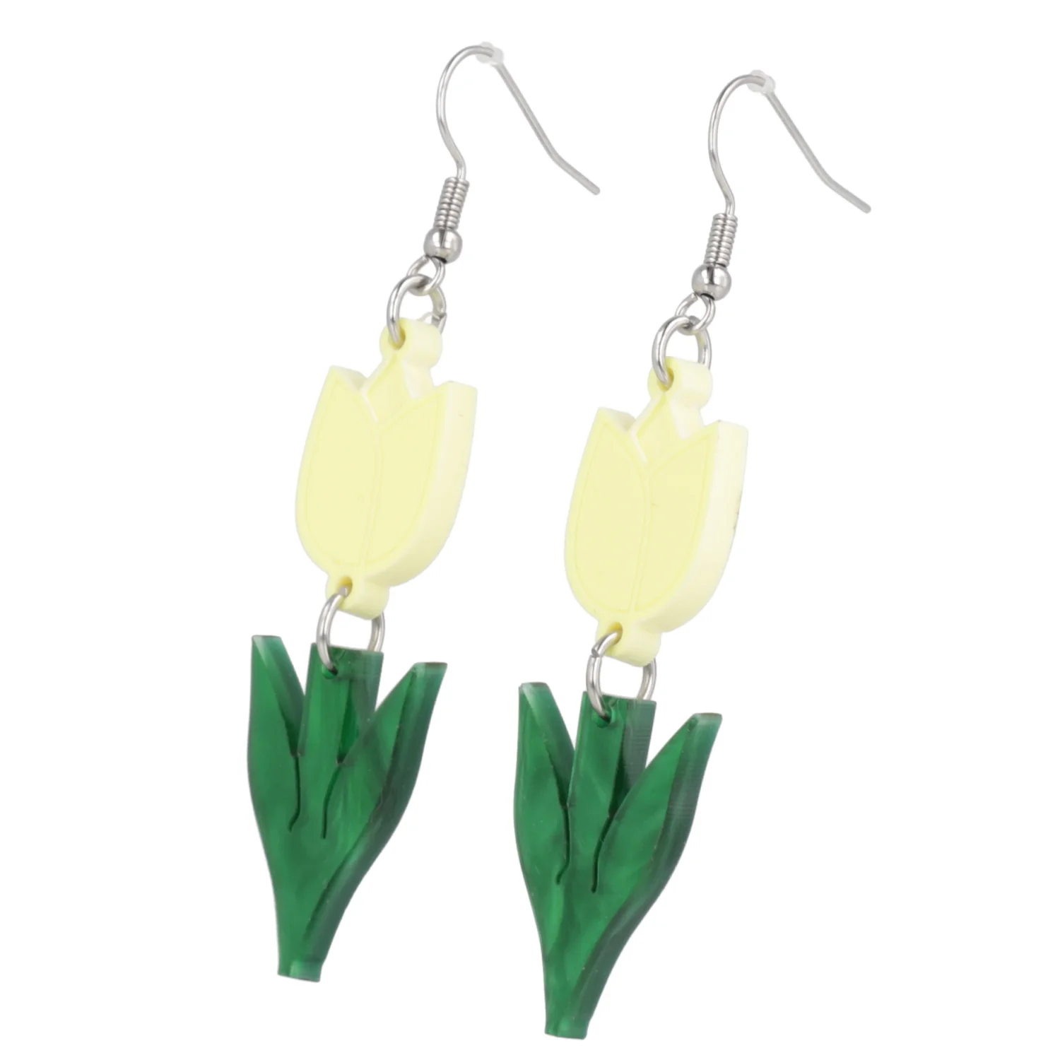 Tiptoe Through the Tulips Earrings (Yellow) - Image 7