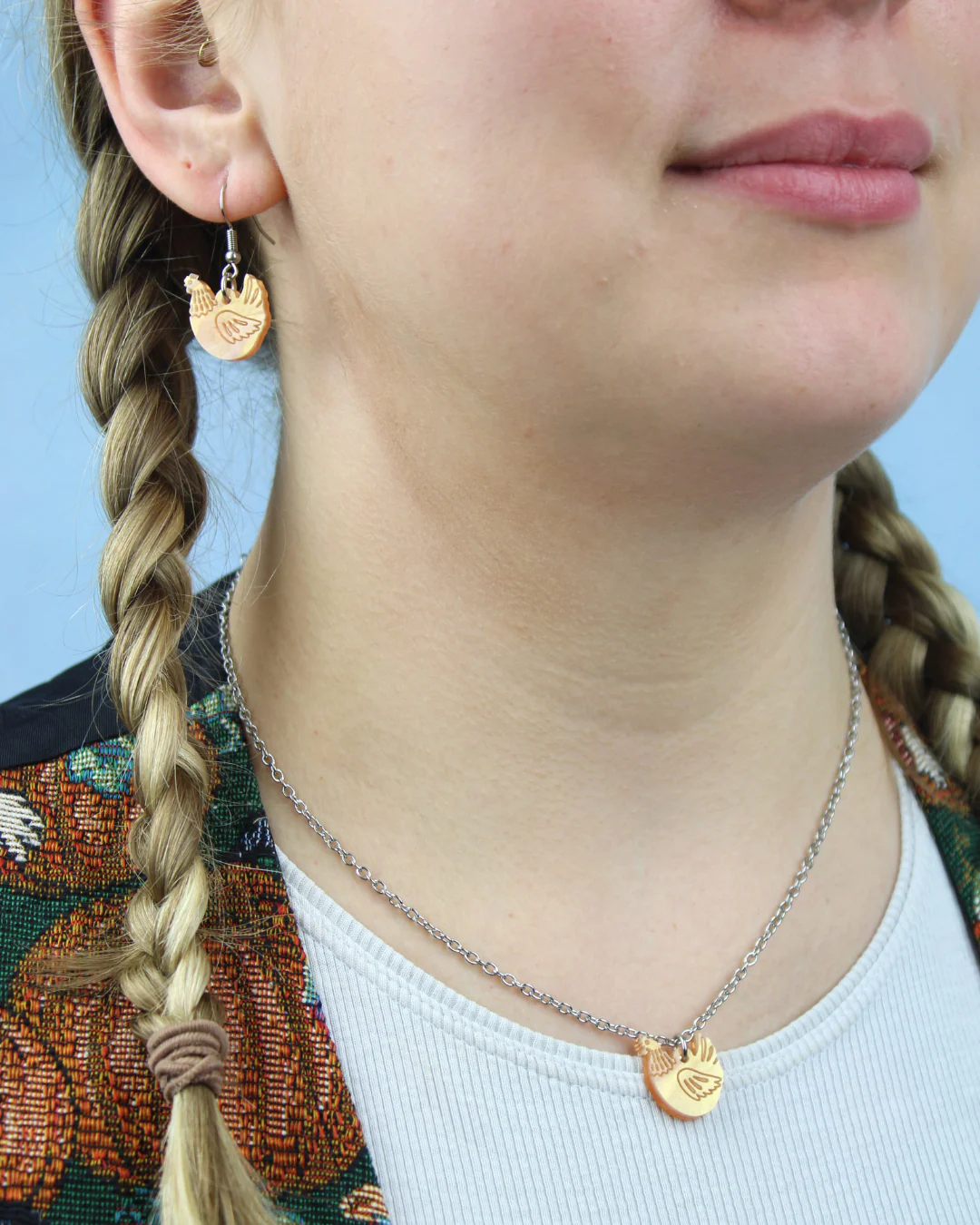 U OK Hen? Chicken Earrings - Image 9