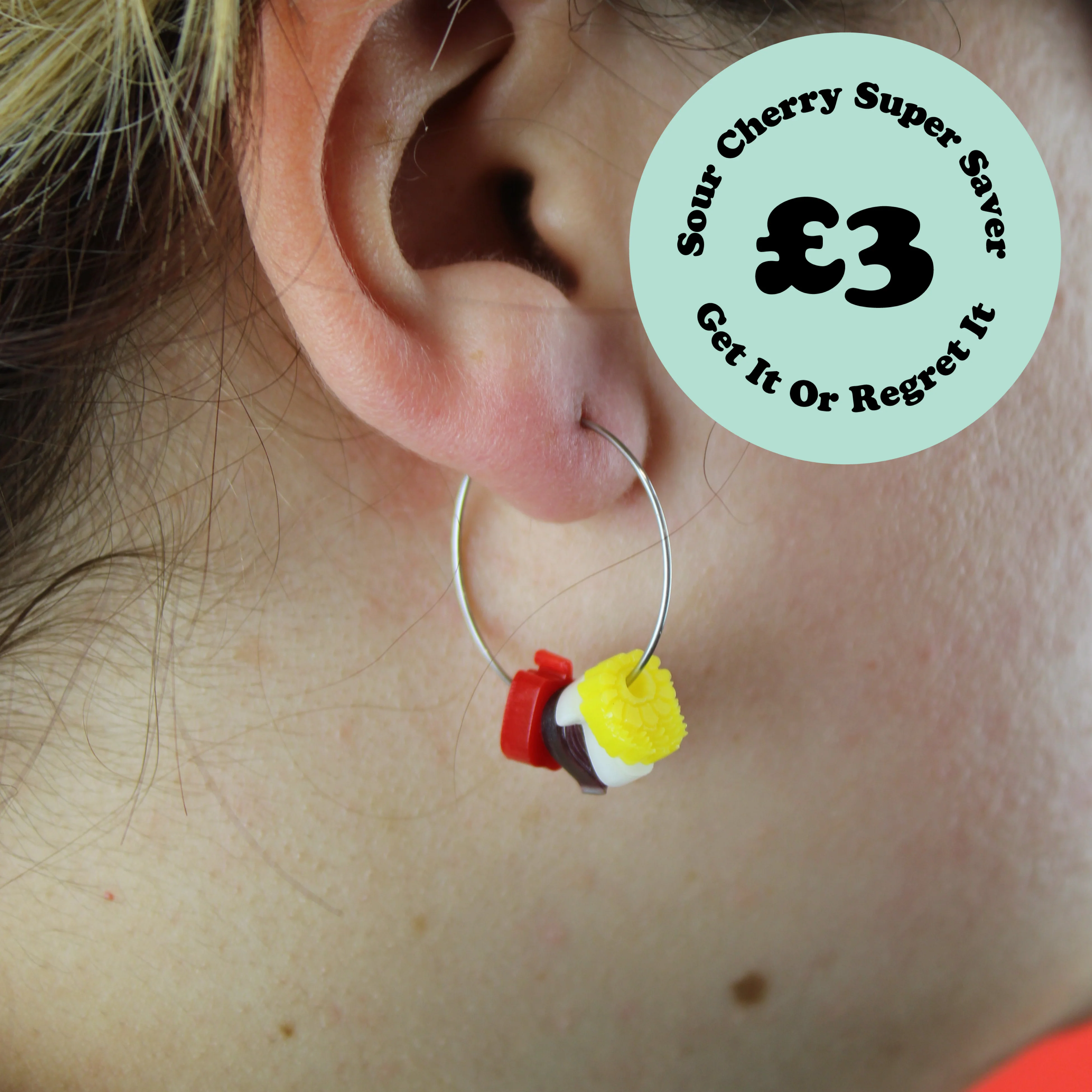 Veggie Kebab Hoop Earrings