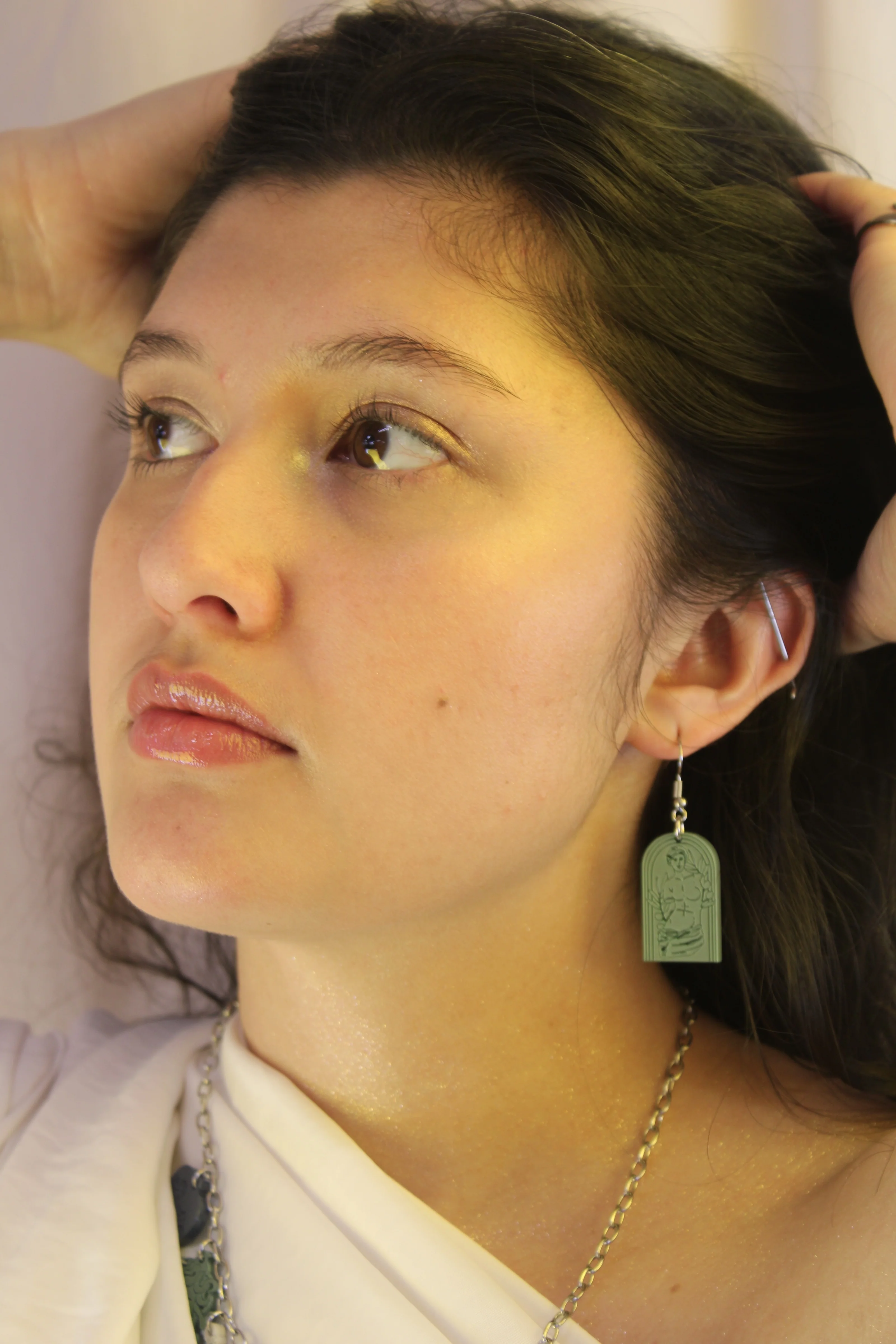 Venus De Milo Earrings - Sage Green - Image 10