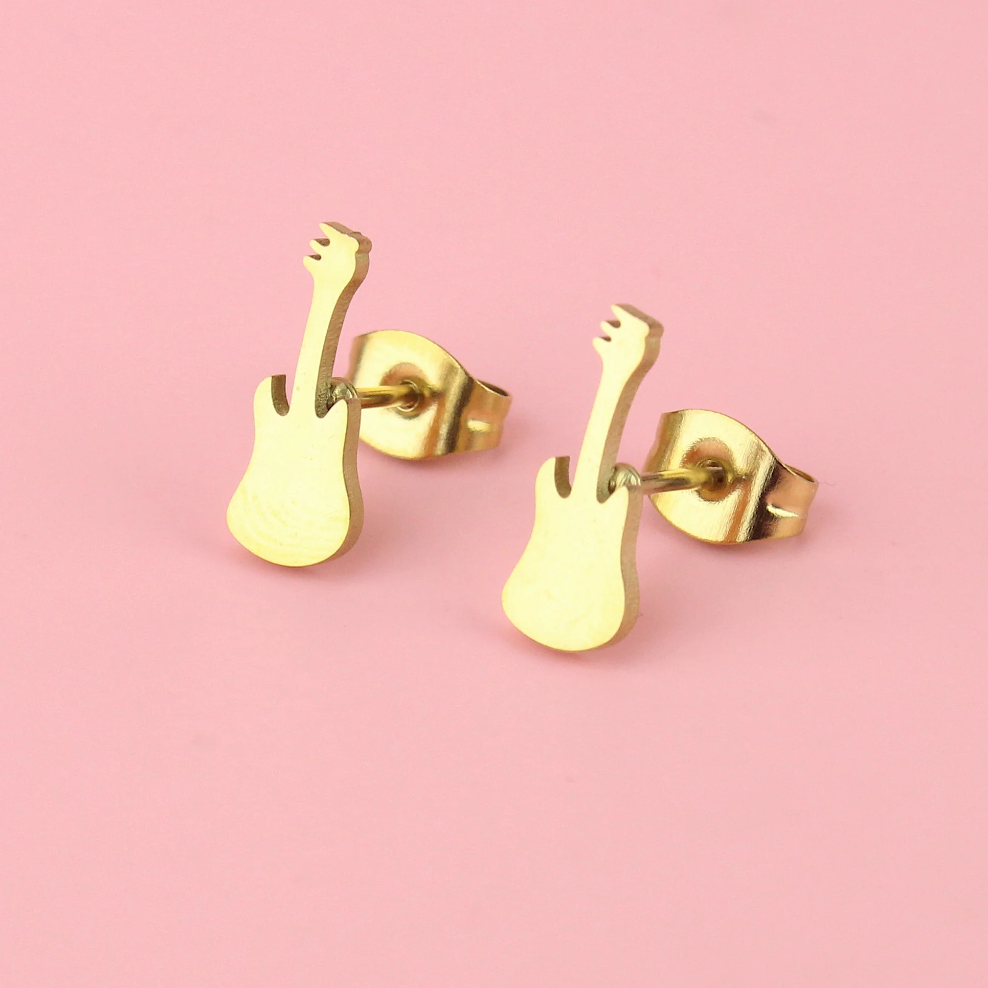 We Rock Stud Earrings (Gold Plated) - Image 3
