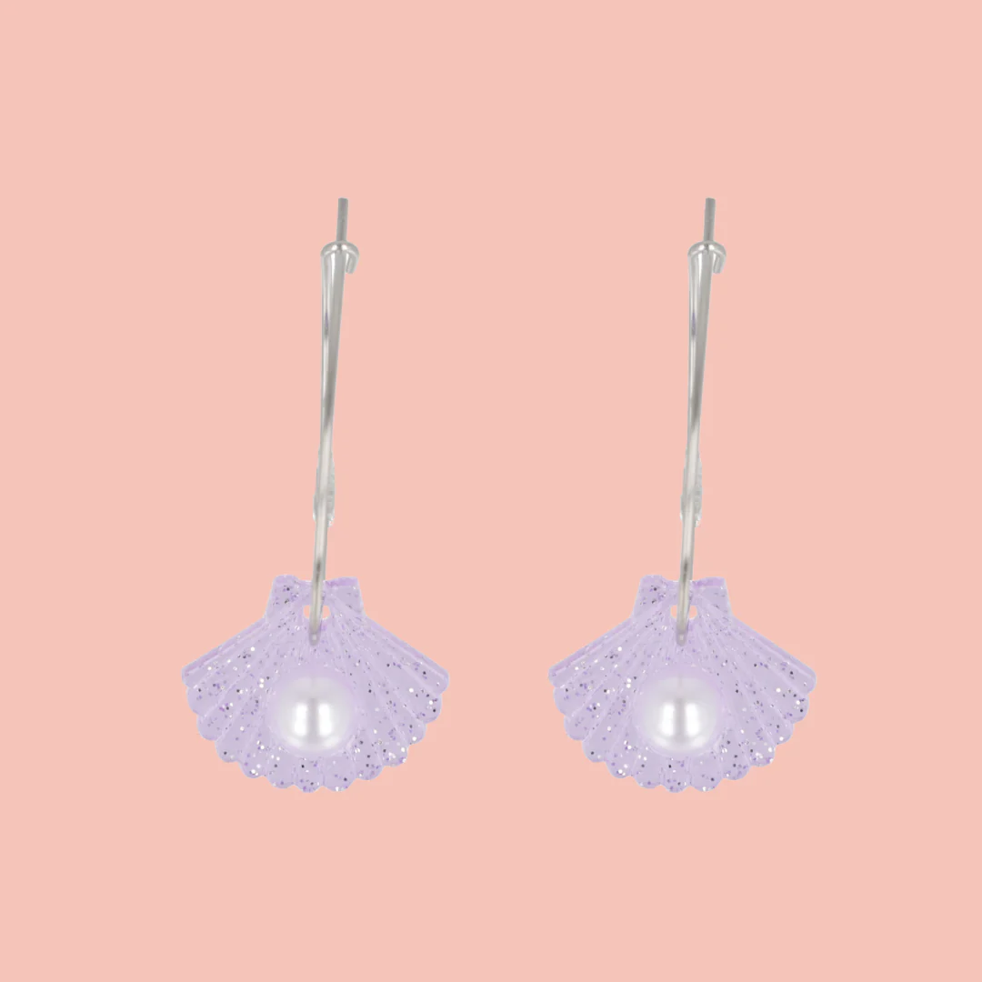 What The Shelly Earrings - Purple - Image 2