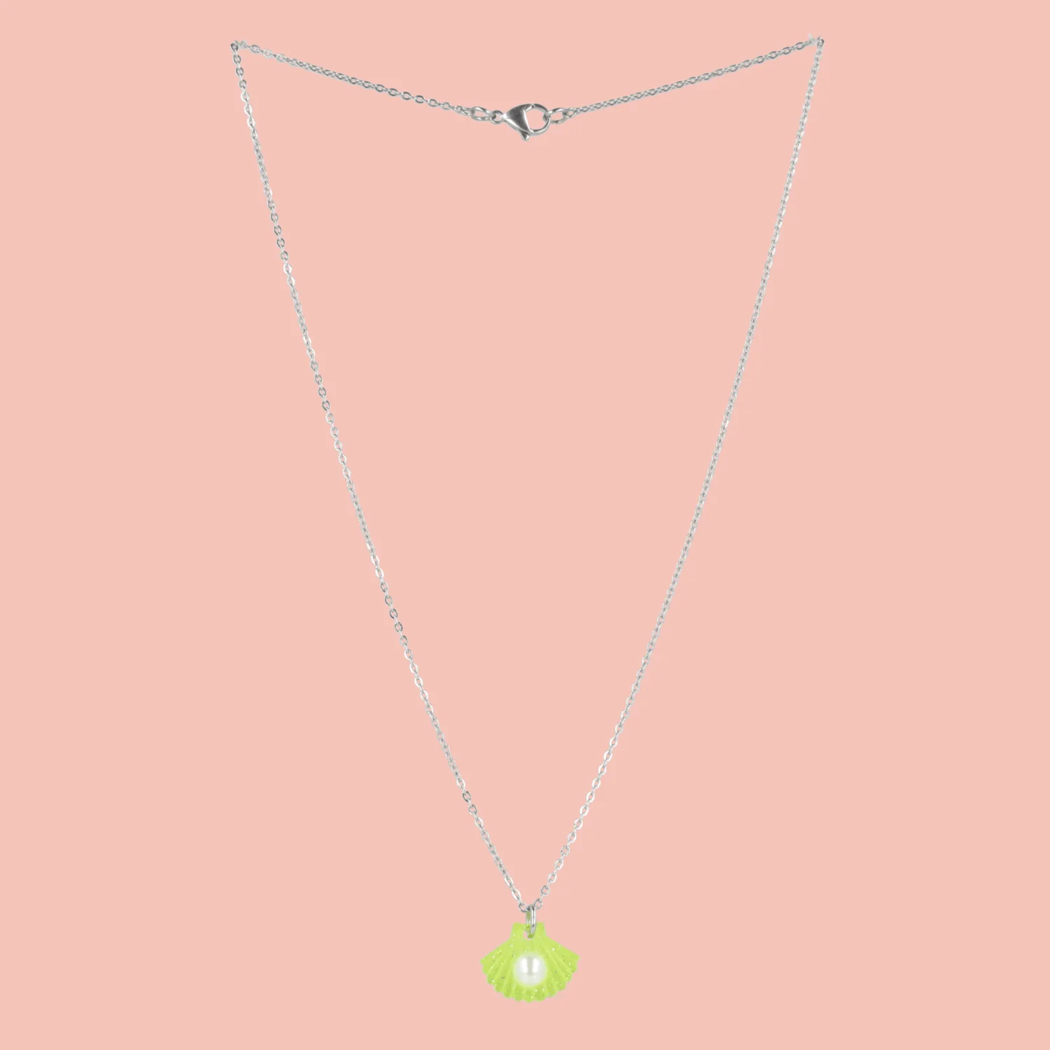 What The Shelly Necklace - Lime Green - Image 4