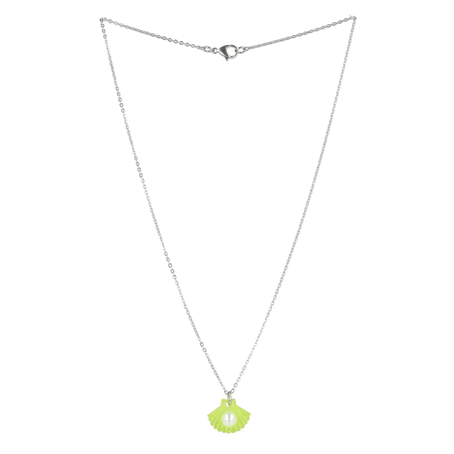 What The Shelly Necklace - Lime Green - Image 7