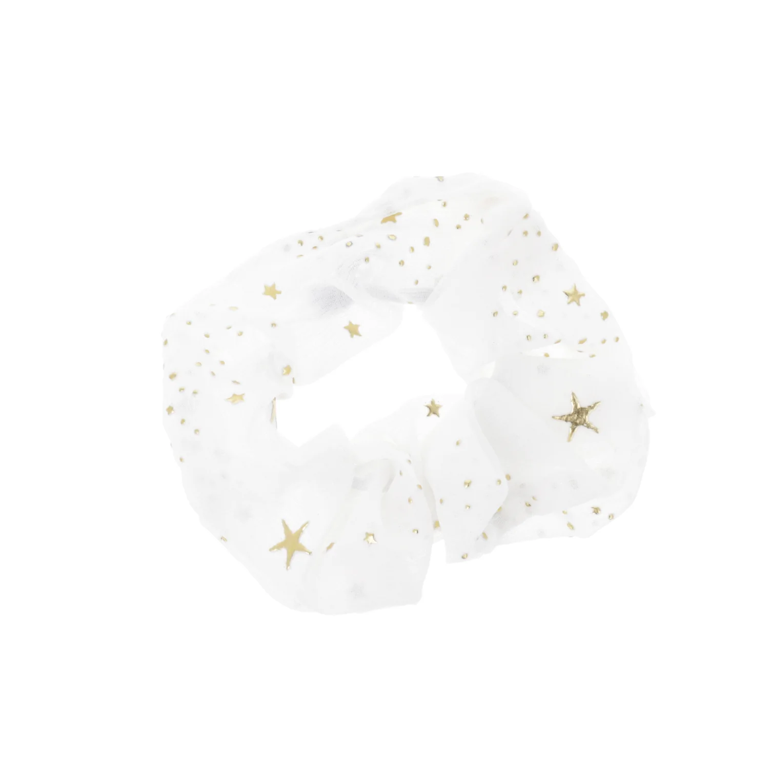 White Star Print Scrunchie - Image 3