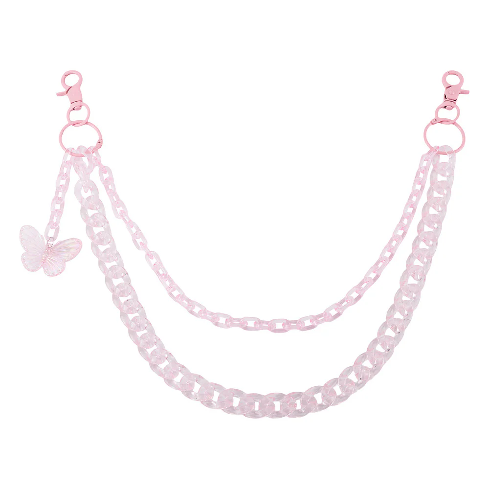 Y2K Pink Butterfly Hip Chain - Image 2