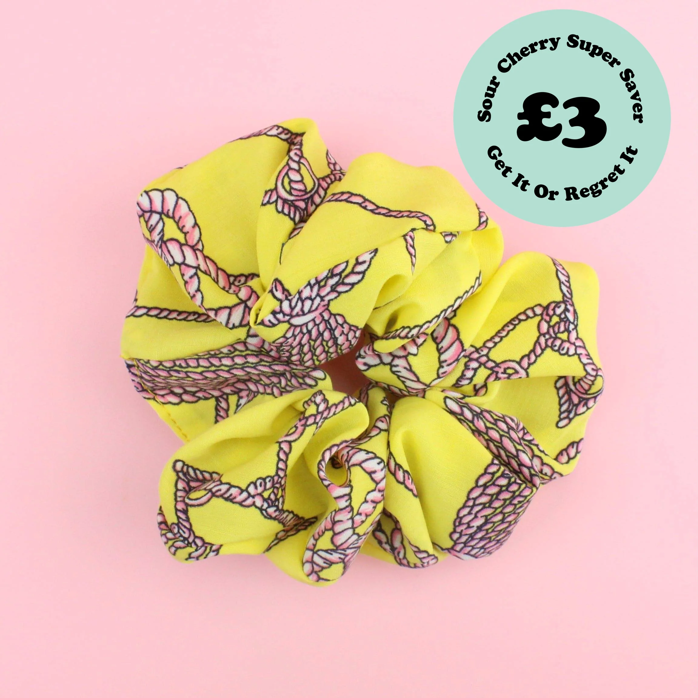 Yellow Rope Scrunchie